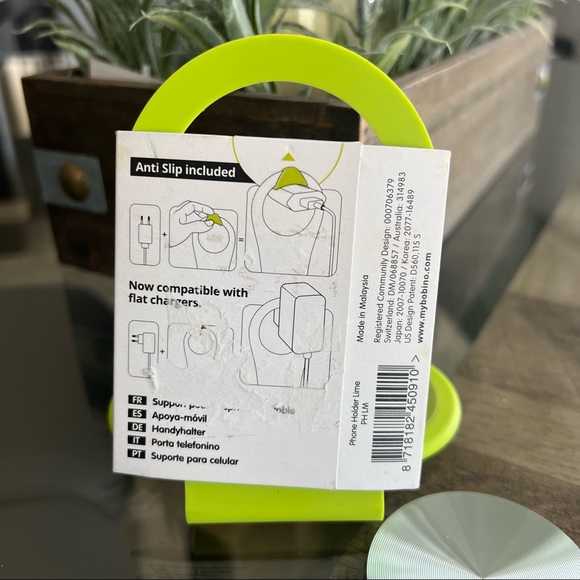 Bobino Folding Phone Holder Green Lime Neon NWT - Picture 2 of 9